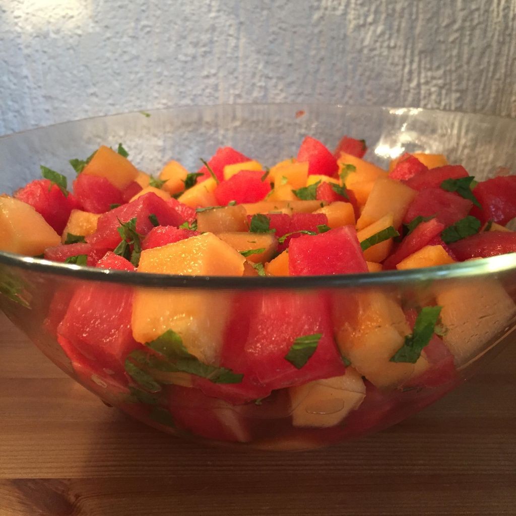 Salade de pastèque et melon